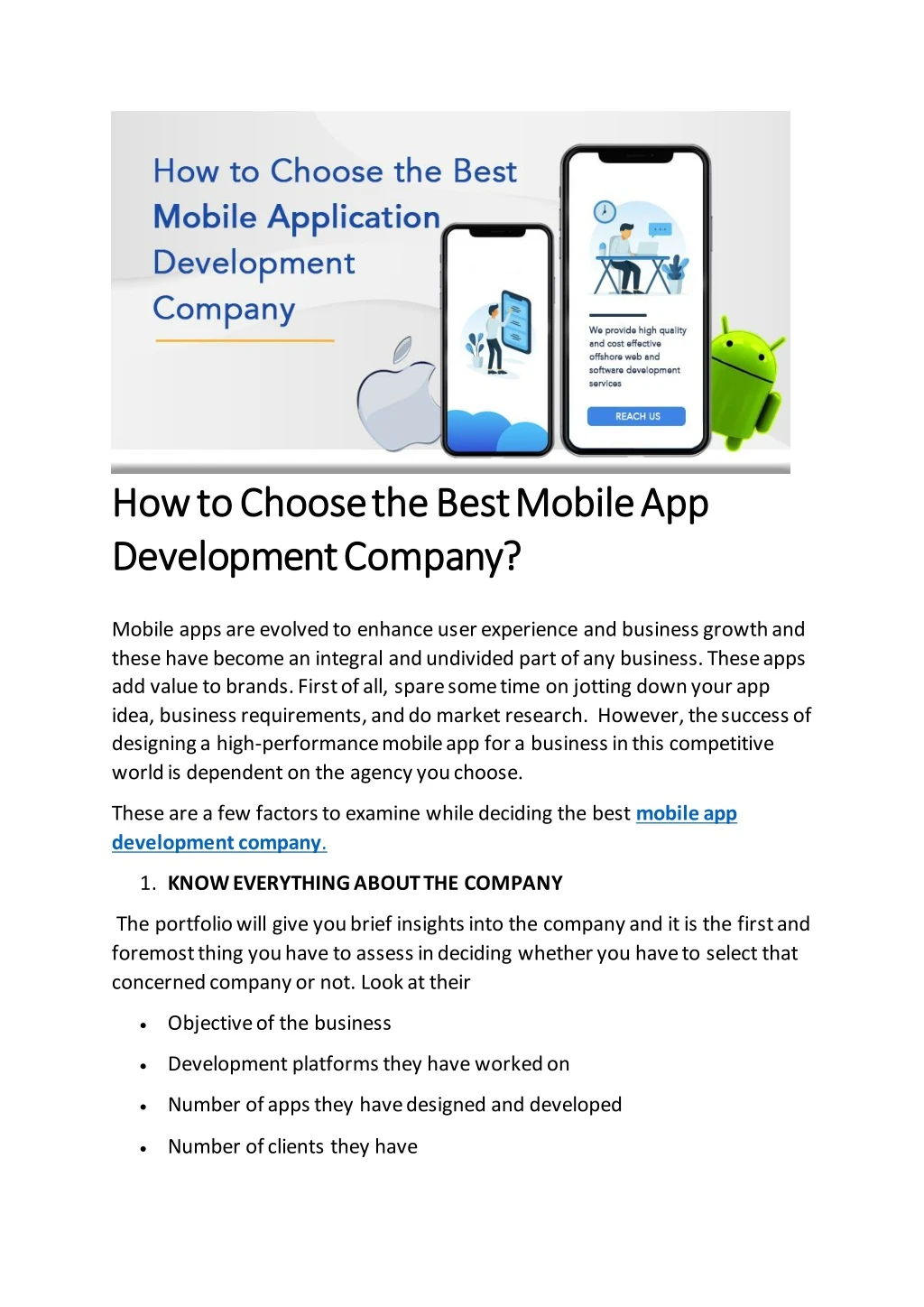 how to choose the best mobile app how to choose