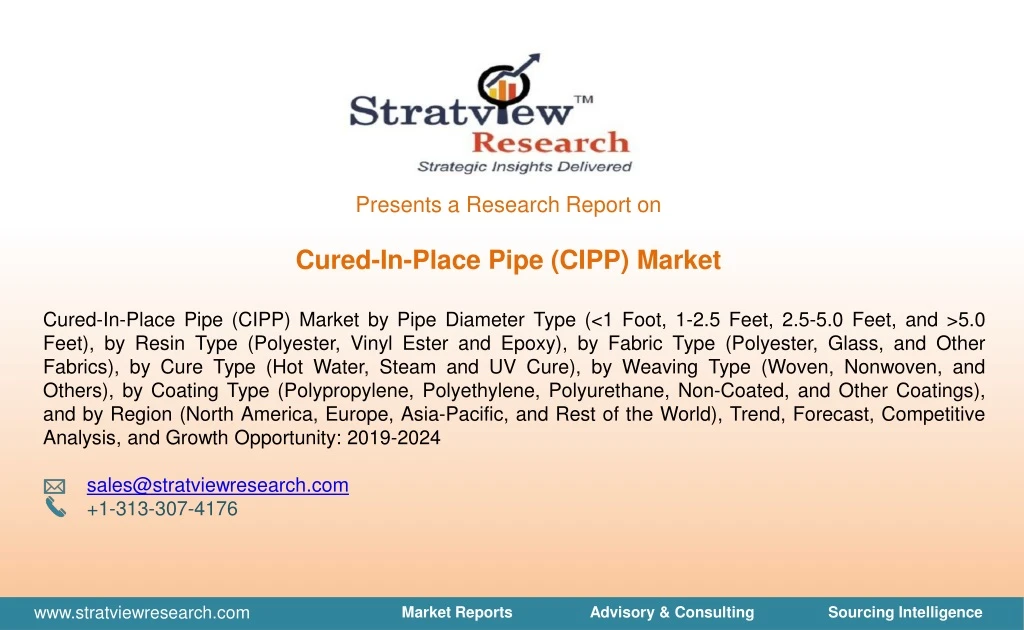 presents a research report on cured in place pipe