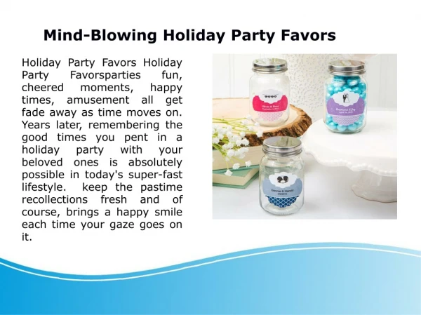 Mind Blowing Holiday Party Favors with Favor Creations