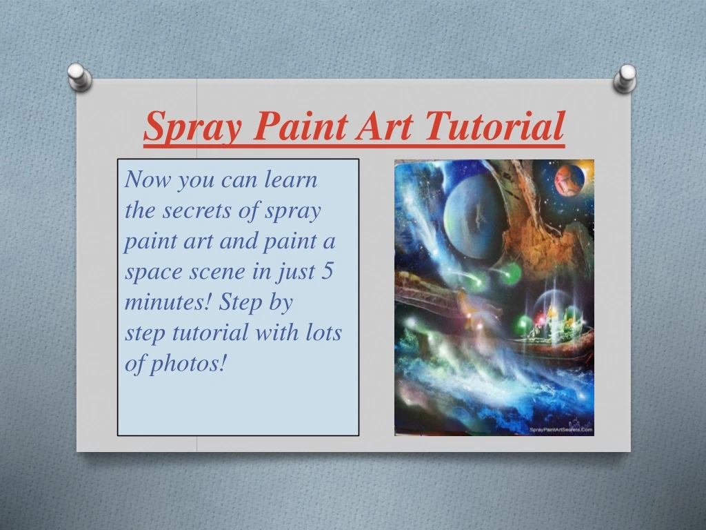 spray paint art tutorial