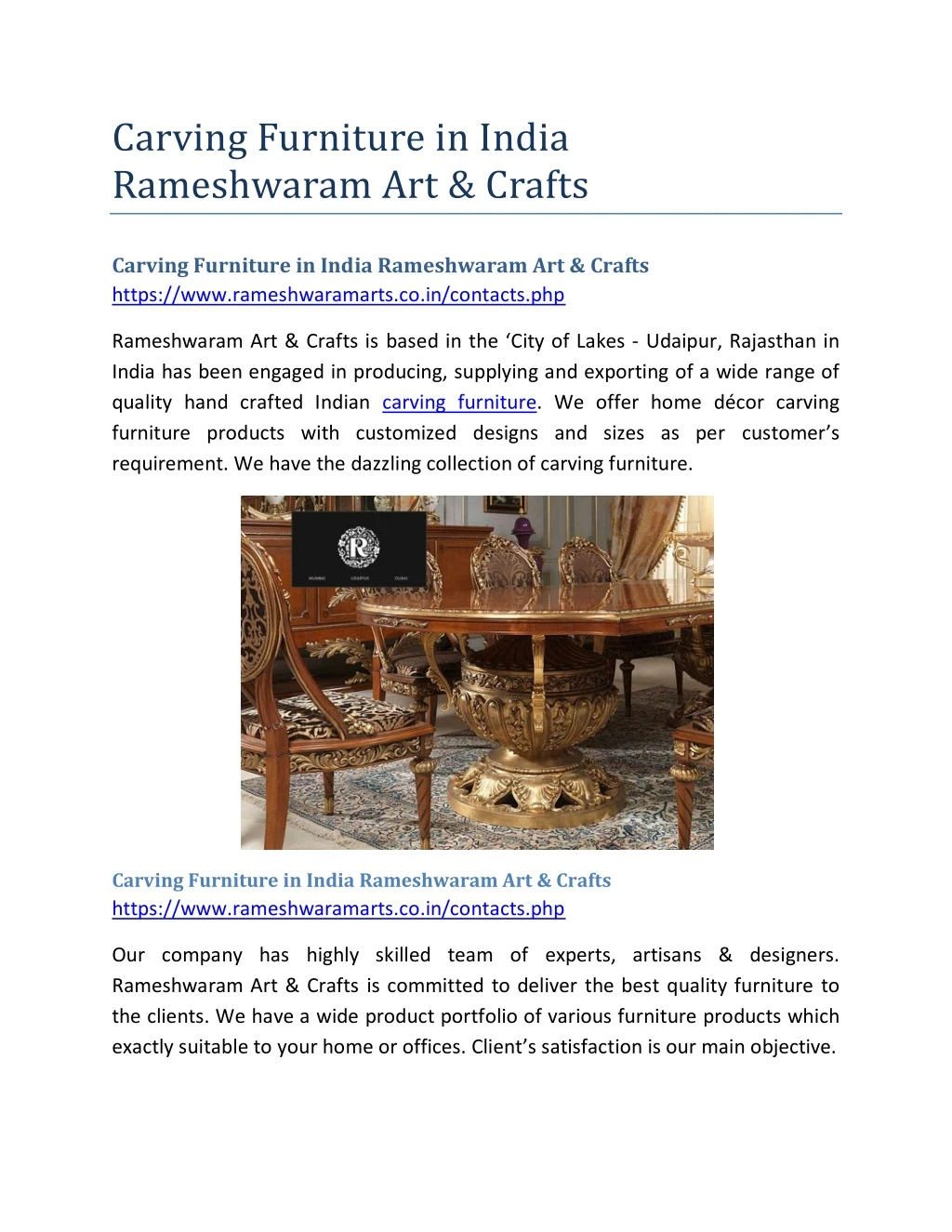 carving furniture in india rameshwaram art crafts