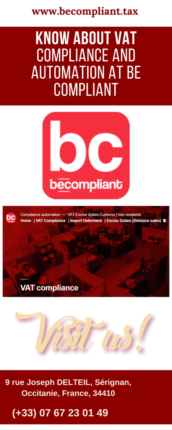 Know About VAT Compliance and Automation at Be Compliant