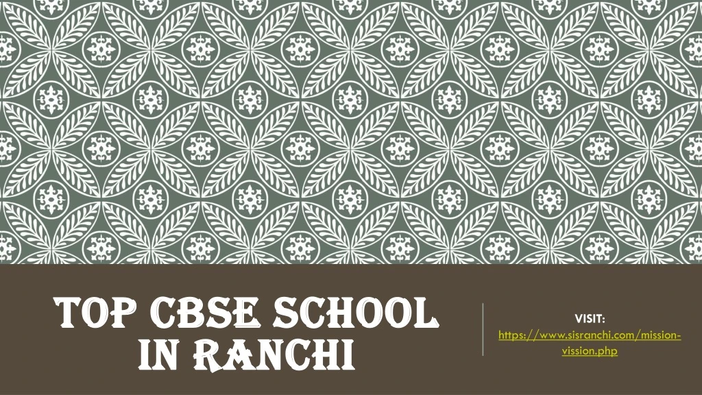 top cbse school in ranchi