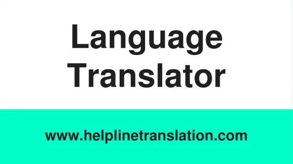 Language Translator