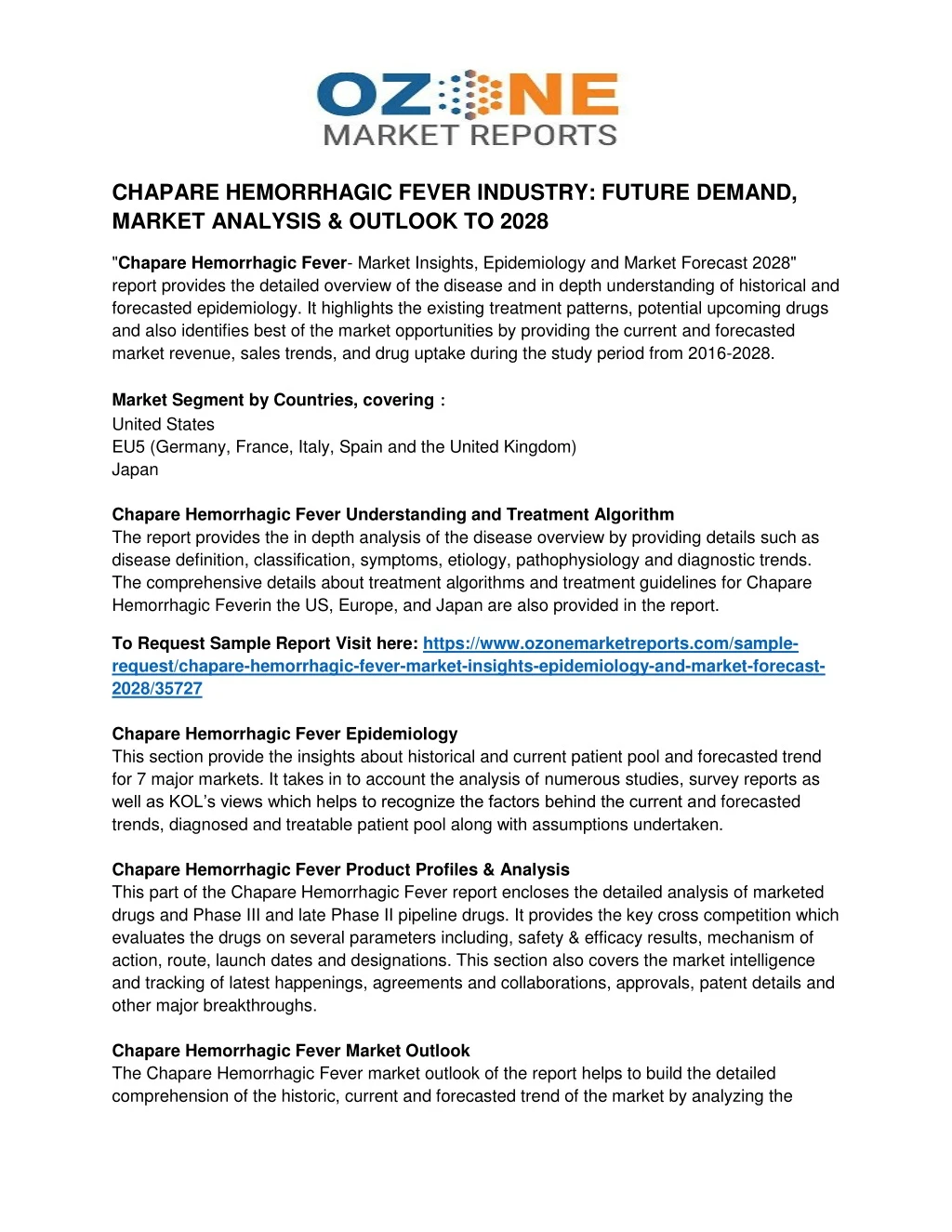 chapare hemorrhagic fever industry future demand