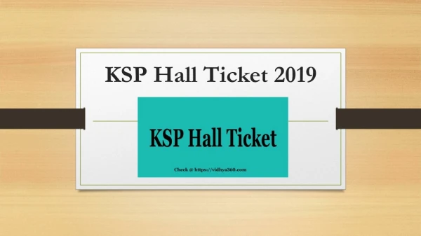 KSP Hall Ticket 2019 Available Soon, 3041 Constable Call Letter