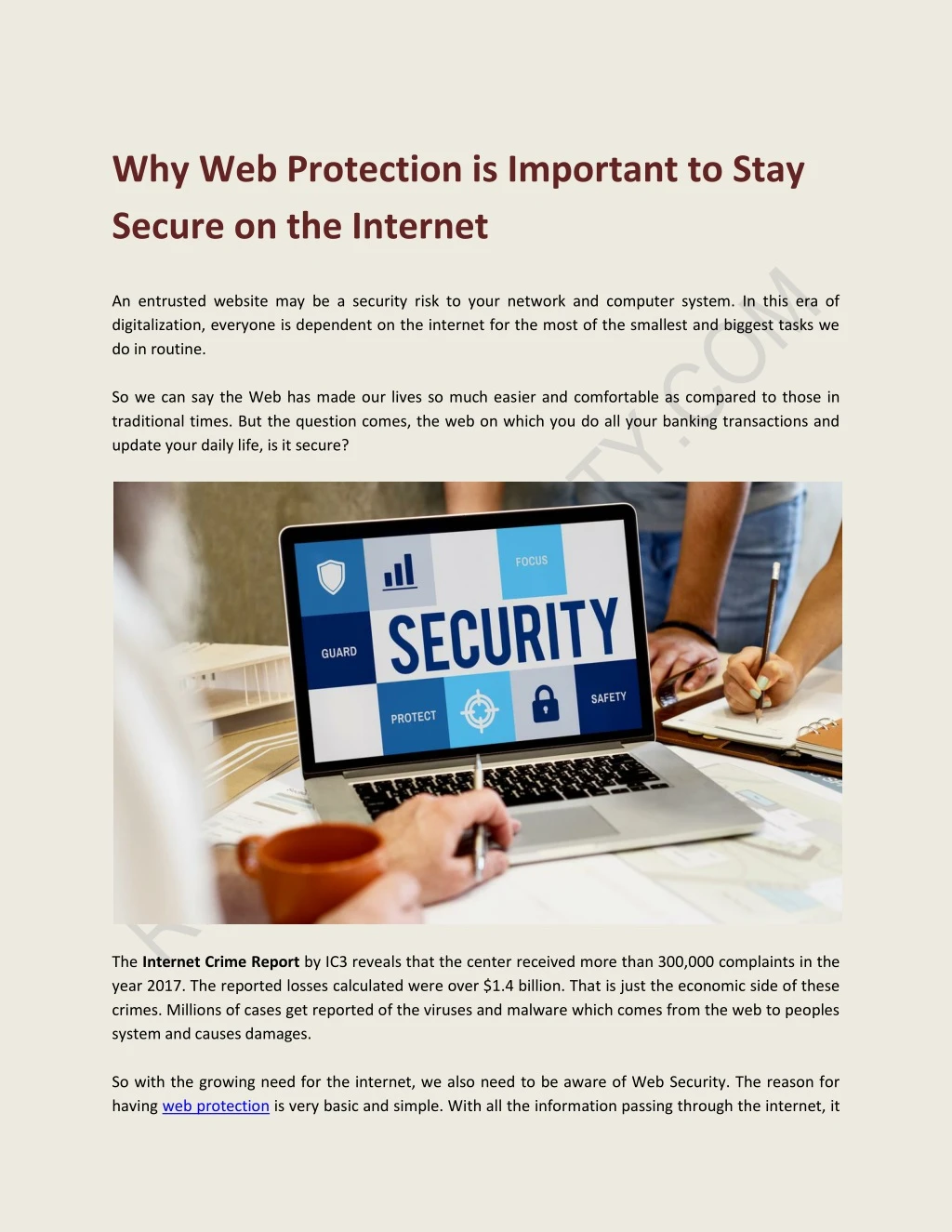 why web protection is important to stay secure
