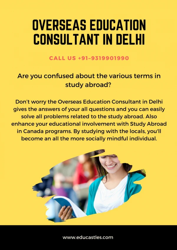 One of the best Overseas Education Consultant in Delhi