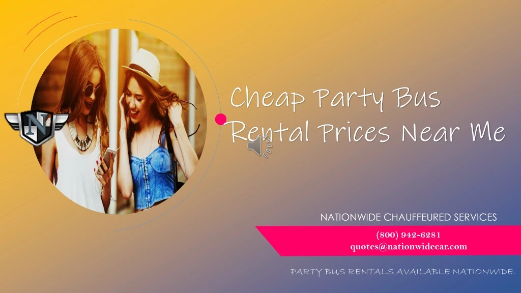 cheap party bus rental prices near me