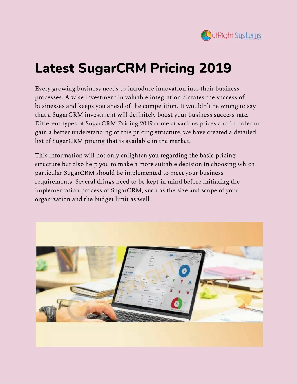 latest sugarcrm pricing 2019