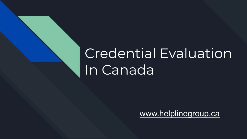 credential evaluation in canada