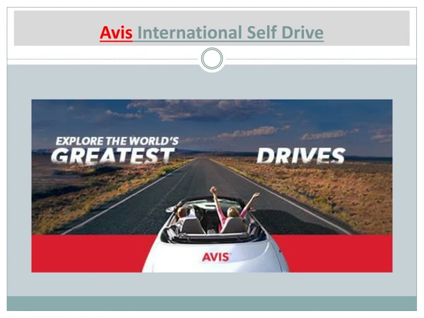 International Self-Drive| Avis