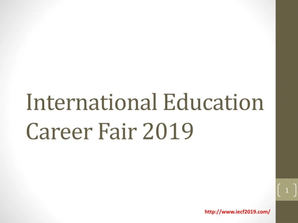 International Education Career Fair - 2019