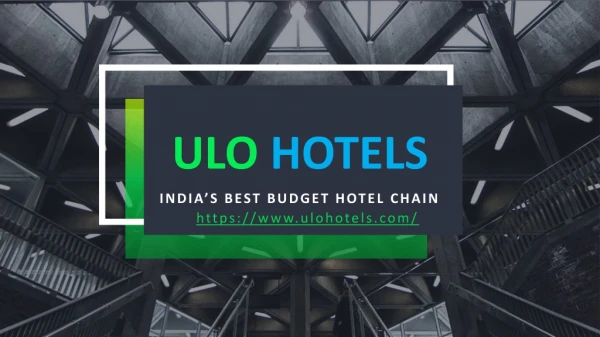 Hotels In Chennai | Hotel Booking With Single ID CheckIn | Ulohotels.com