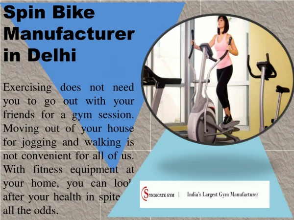 Spin Bike Manufacturer in India | Spin Bike Machine