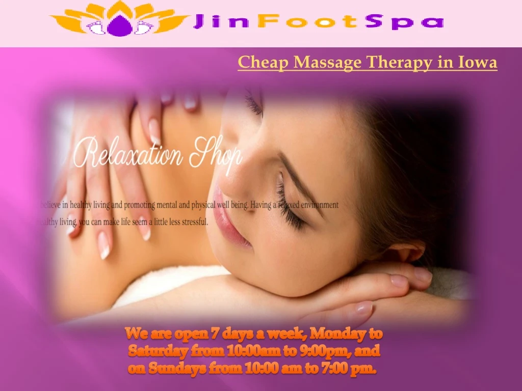cheap massage therapy in iowa
