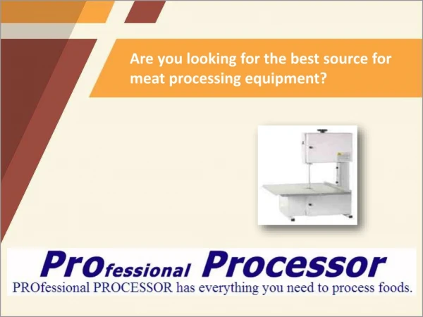 High Quality Meat Processing Equipment Online