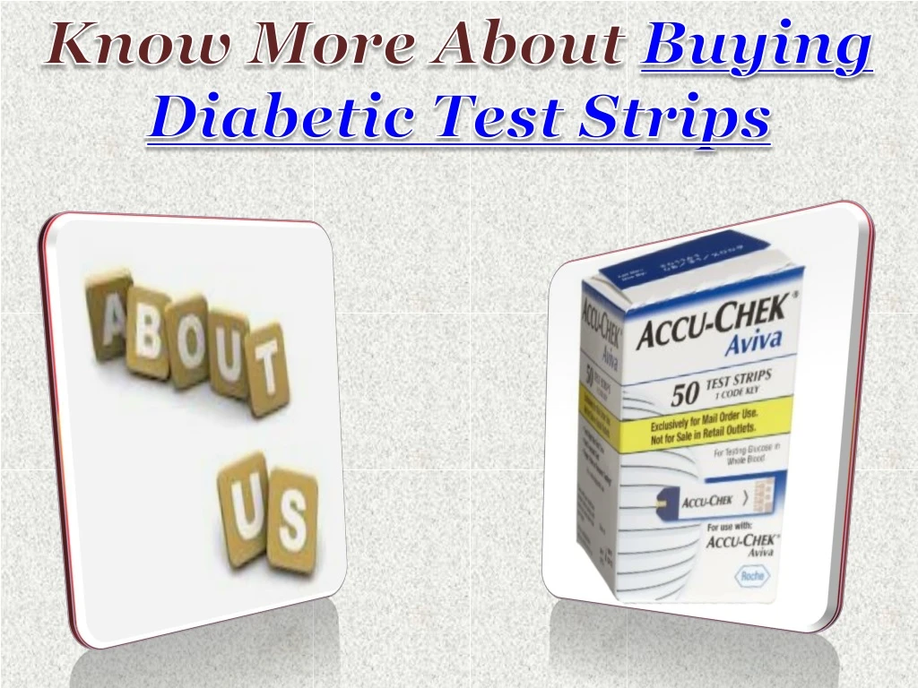 know more about buying diabetic test strips