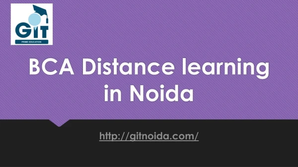 BCA Distance learning in Noida
