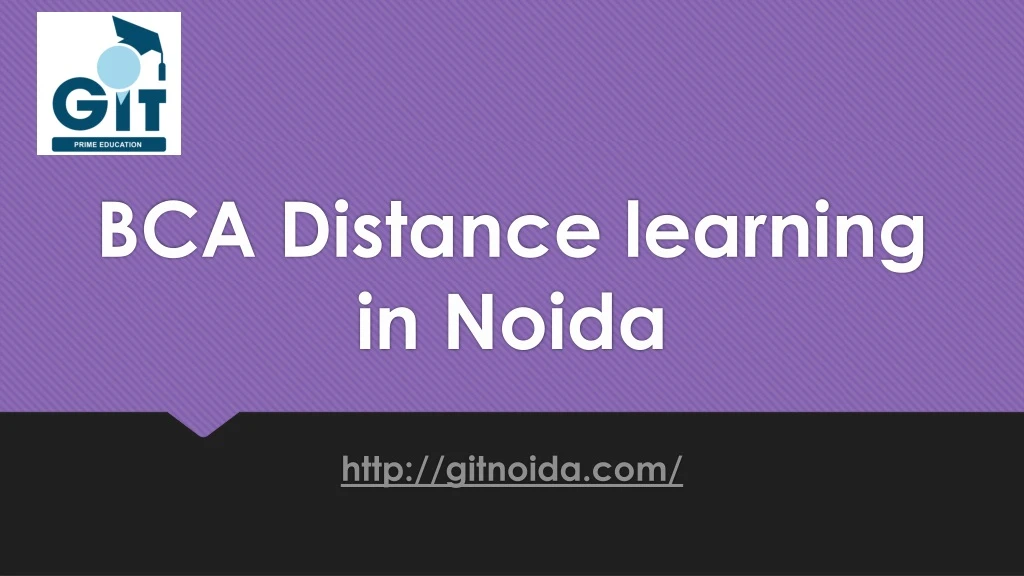 bca distance learning in noida