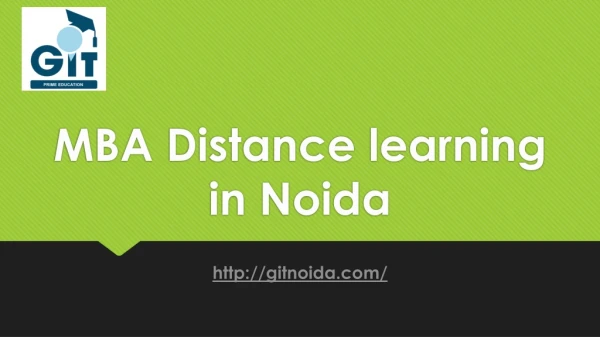 mba distance learning in noida