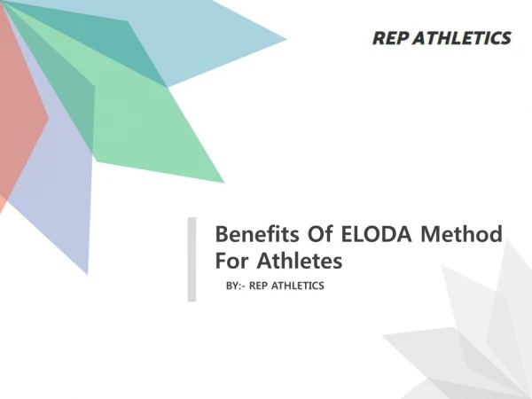 Benefits Of ELODA Method For Athletes