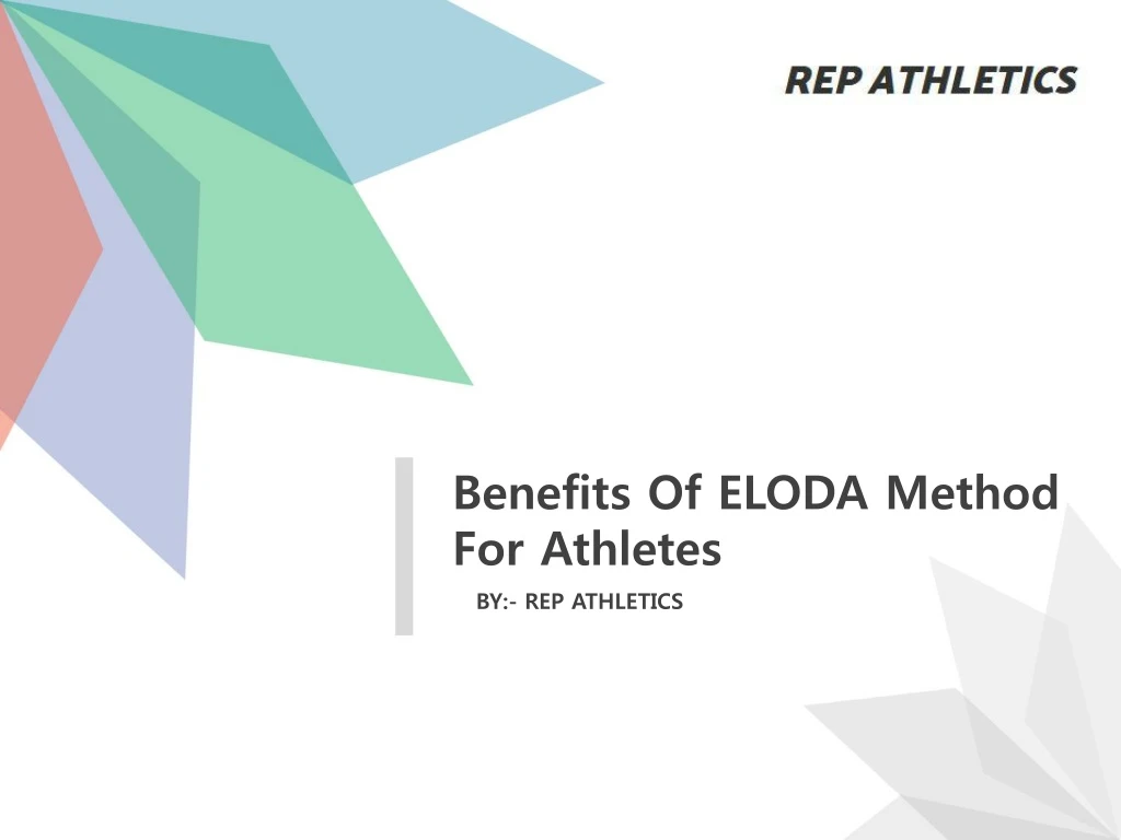 benefits of eloda method for athletes
