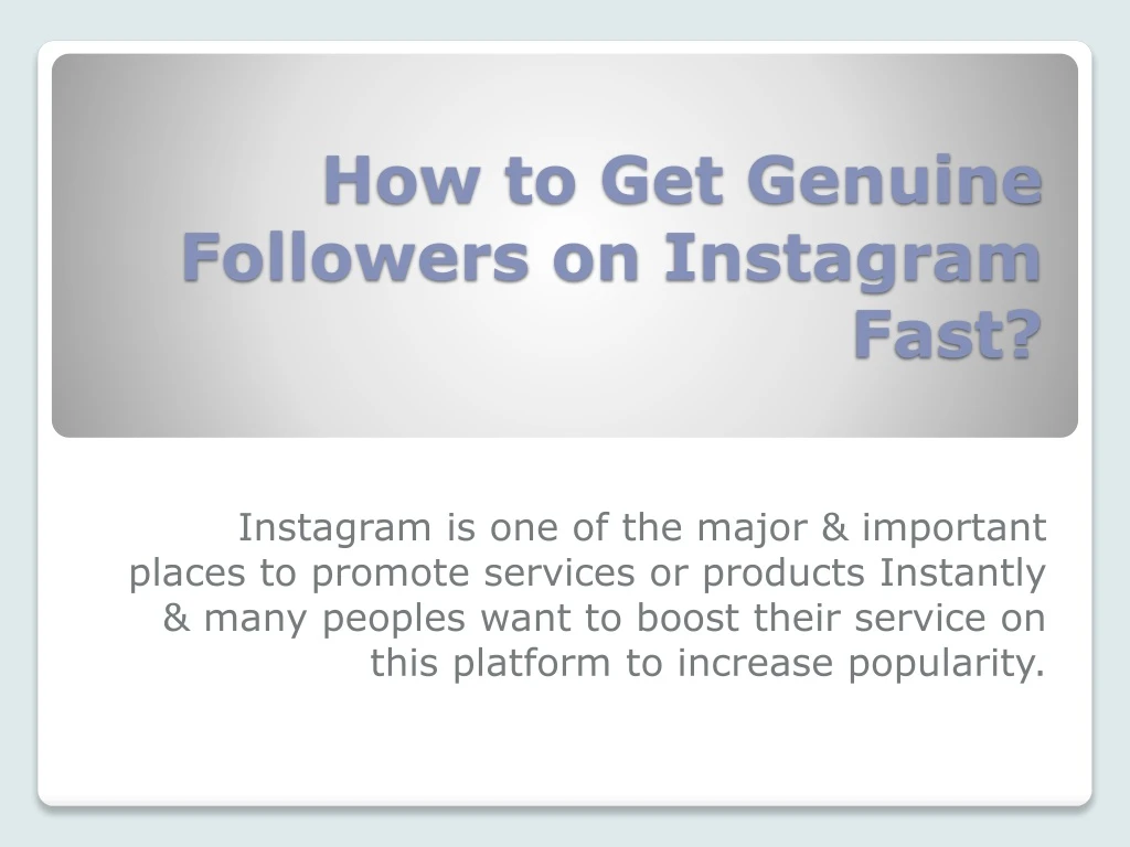 how to get genuine followers on instagram fast