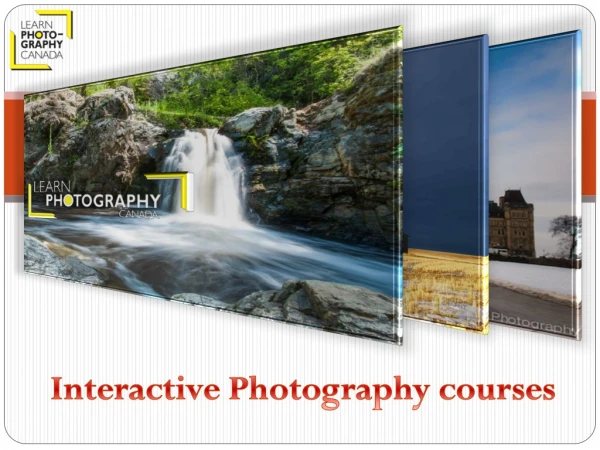 Studio photography course