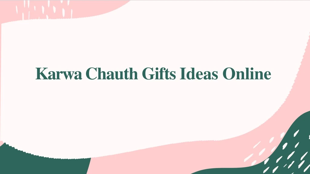 karwa chauth gifts ideas online
