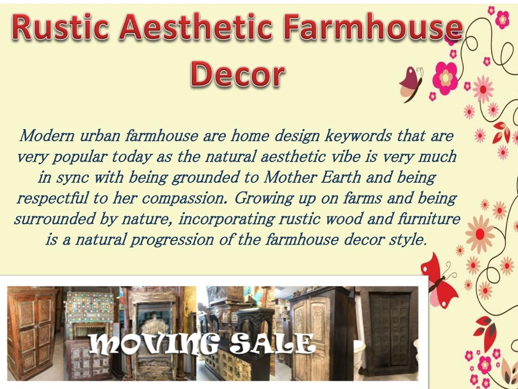 rustic aesthetic farmhouse decor