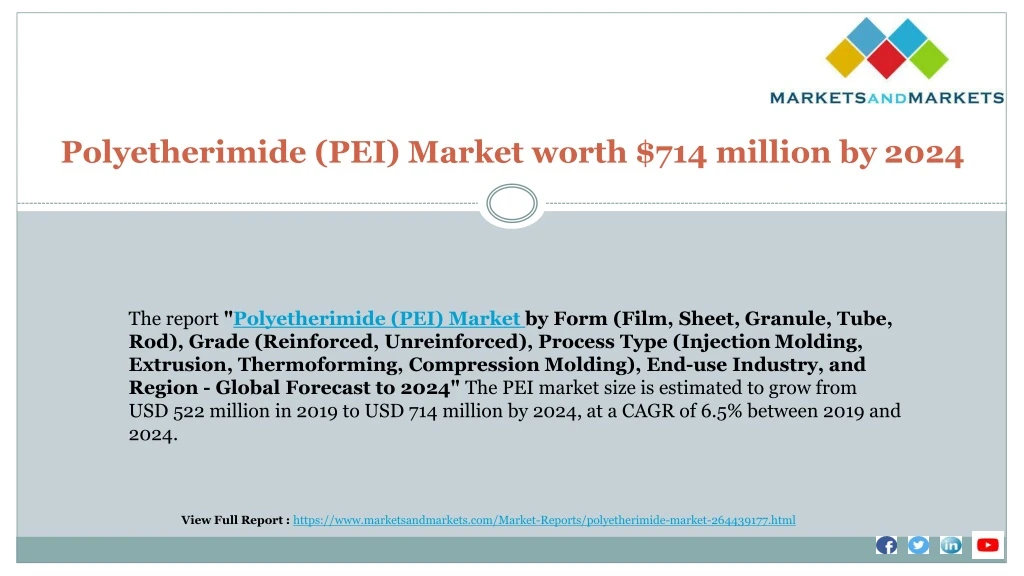 polyetherimide pei market worth 714 million by 2024