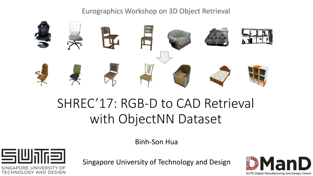 shrec 17 rgb d to cad retrieval with objectnn dataset