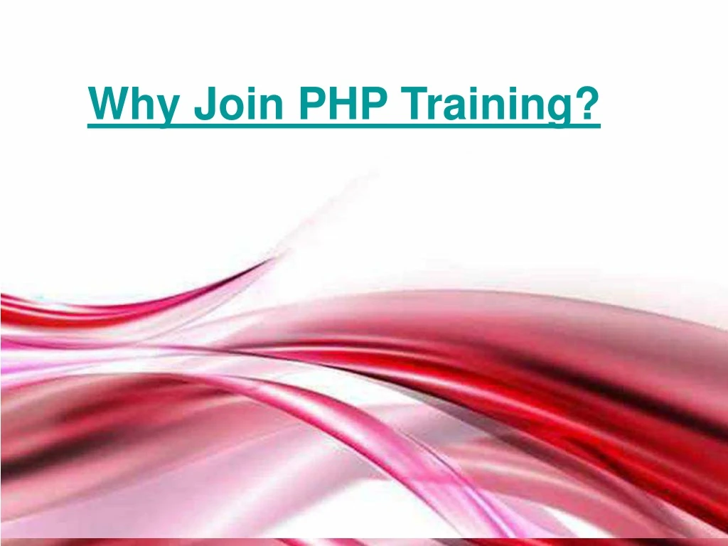 why join php training