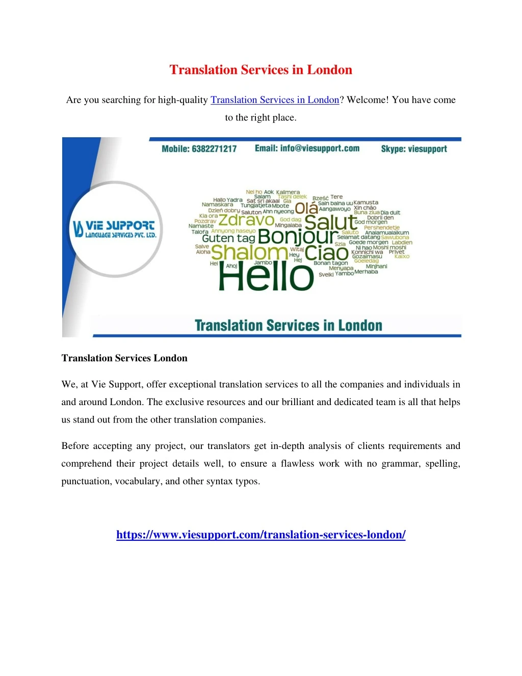 translation services in london