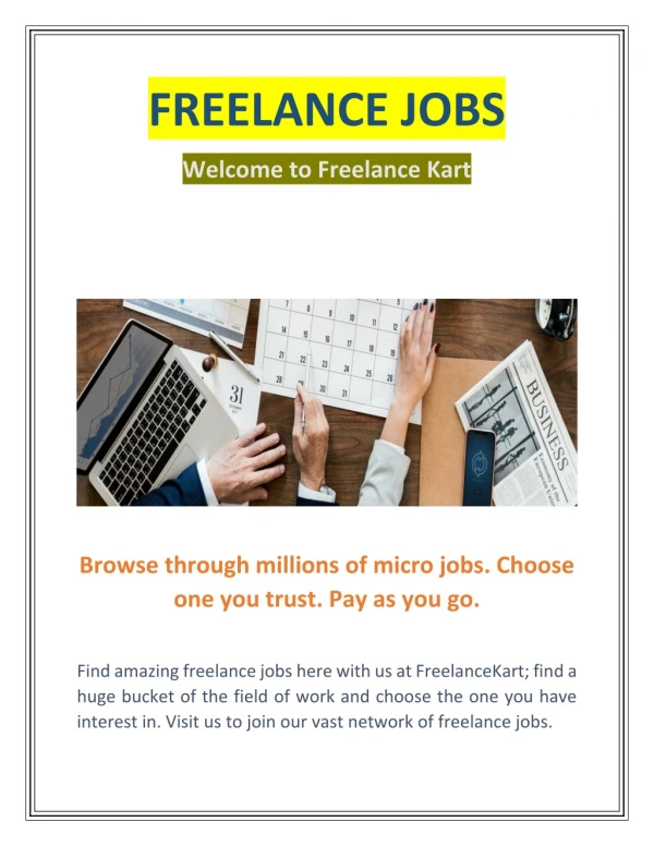 Get Freelance Jobs | freelancekart