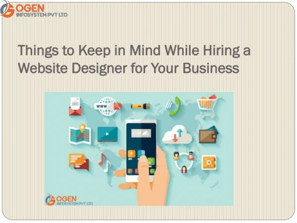 Things to Keep in Mind While Hiring a Website Designer for Your Business