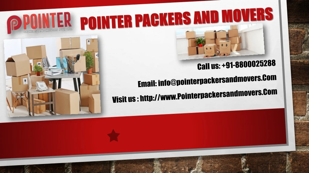 pointer packers and movers