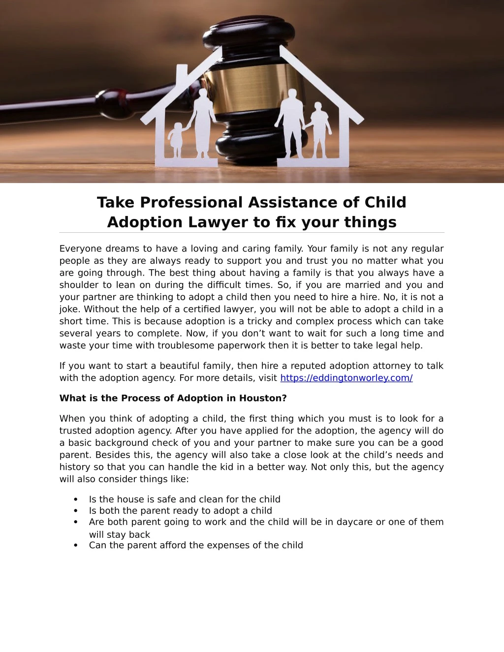 take professional assistance of child adoption