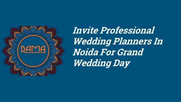 Invite Professional Wedding Planners In Noida For Grand Wedding Day