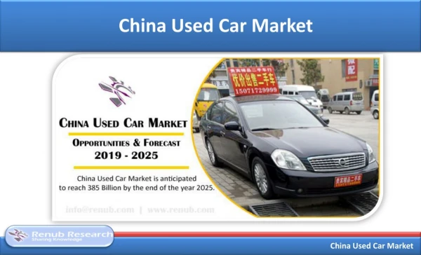 China Used Car Market & Volume by Vehicle Type, Forecast 2019-2025