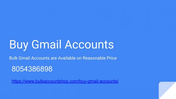 Buy Gmail Accounts For Sale