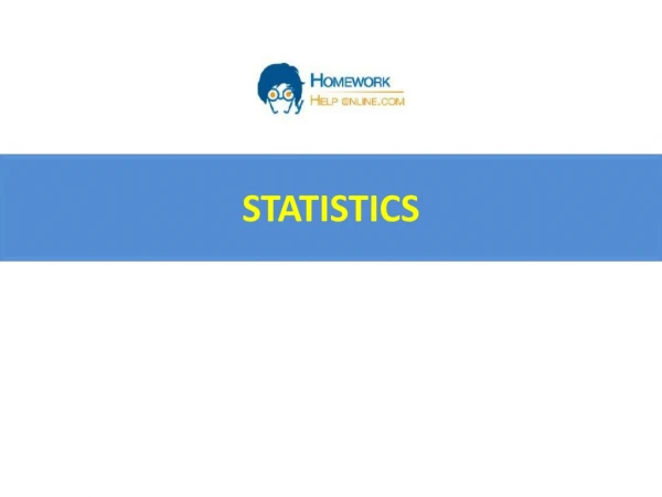 Get Online Statistics assignment help