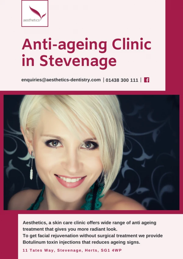 Anti-ageing Clinic in Stevenage
