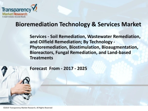 Bioremediation Technology & Services Market is Predicted to be Worth US$ 65.7 Bn by 2025