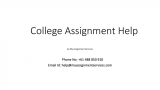 College Assignment Help - slide 1