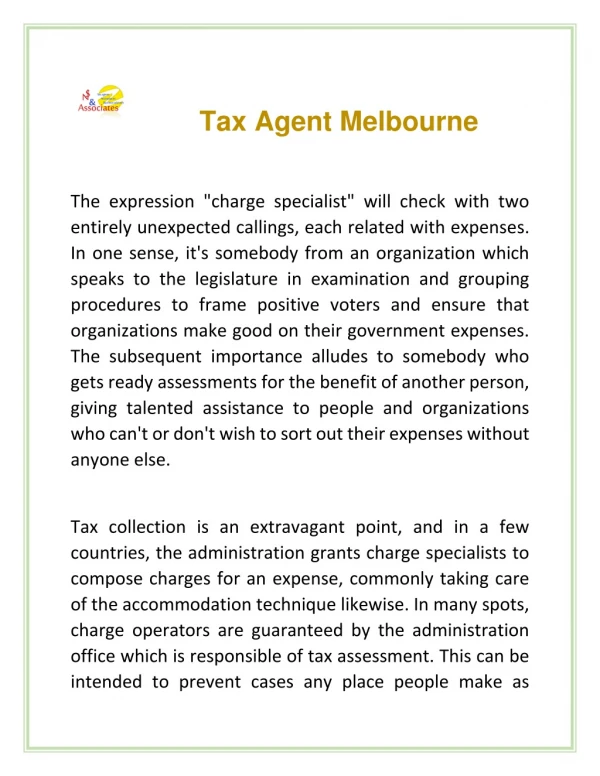 Tax Agent Melbourne - Nsassociates