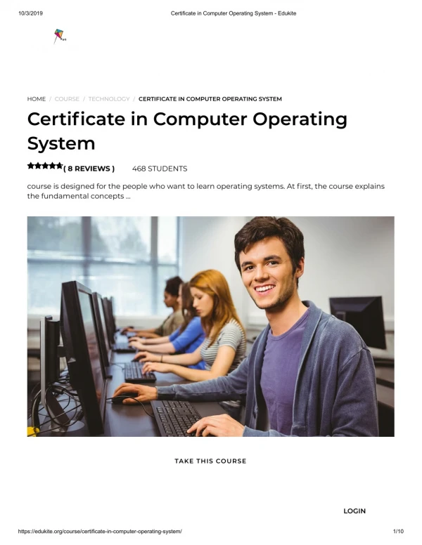Certificate in Computer Operating System - Edukite