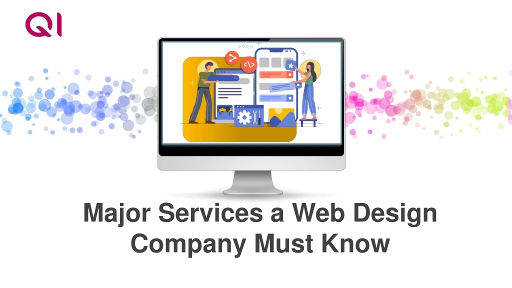 major services a web design company must know