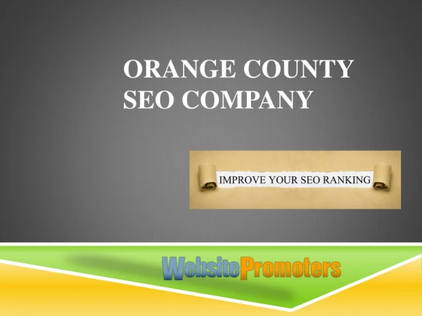 Orange County SEO Company- Websitepromoters